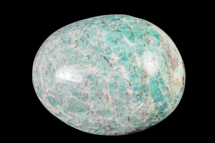 Polished Graphic Amazonite Pebble #158416